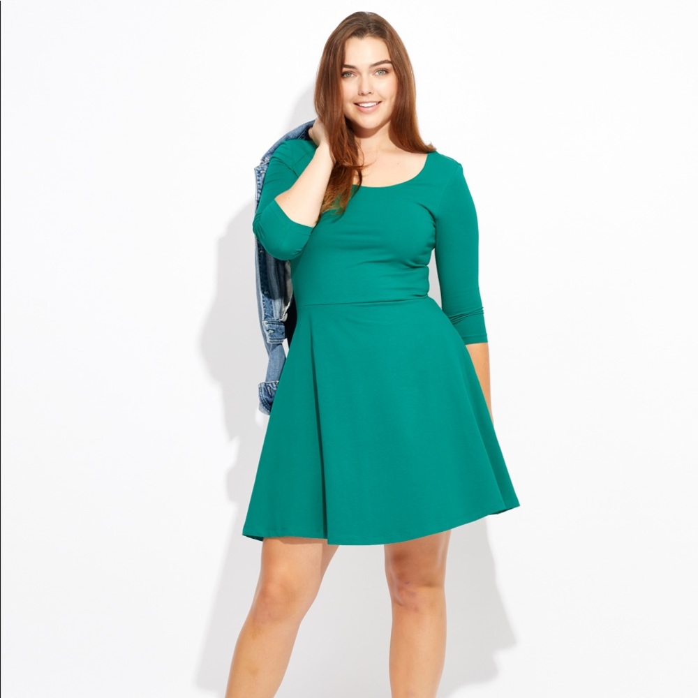 Pact Organic Fit & Flare Dress